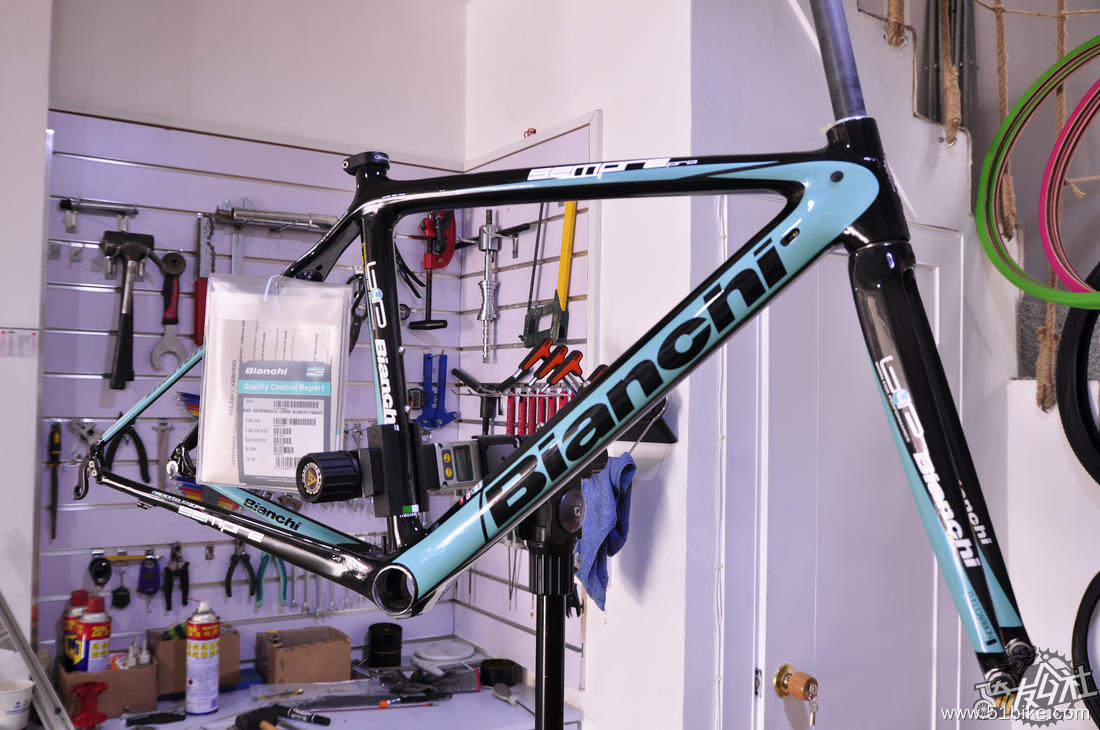比安奇(bianchi )b4p sempre pro 2014款碳纤维车架 经典的bianchi绿