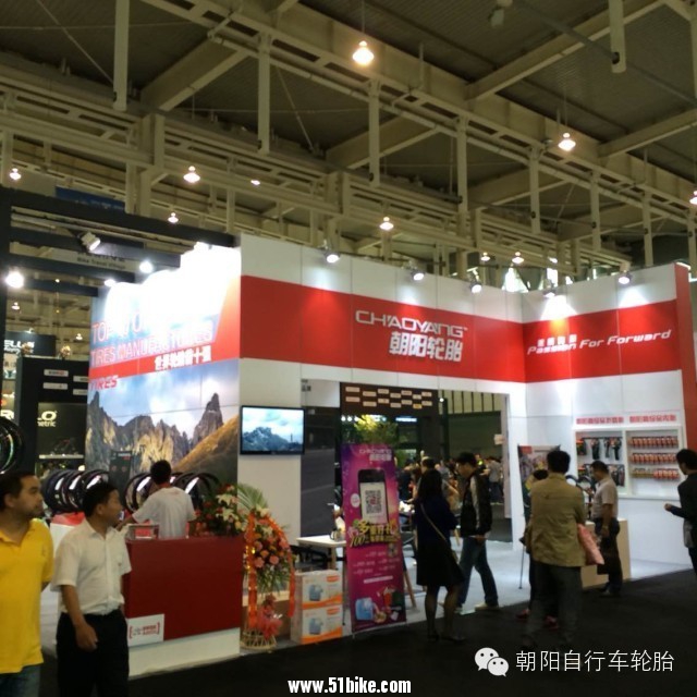 2014南京亚洲自行车展，朝阳轮胎现场盛况