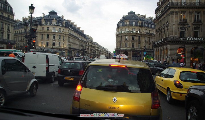 拥堵的巴黎交通
