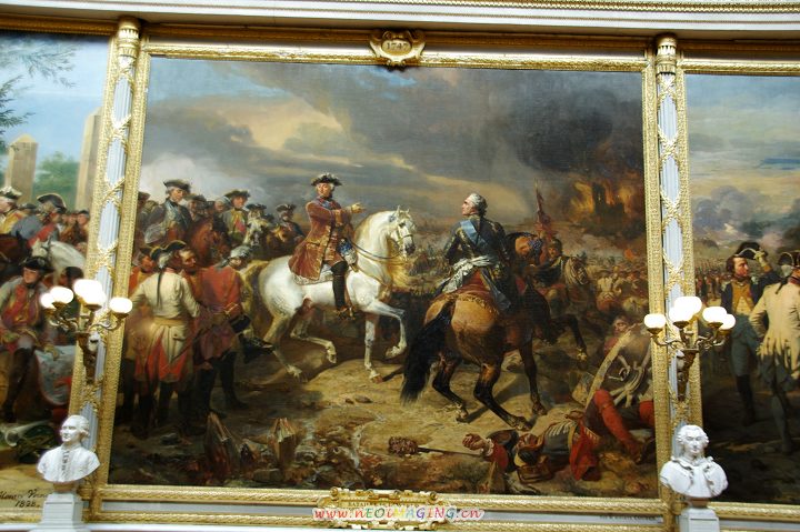 描述法国各时期战争的油画