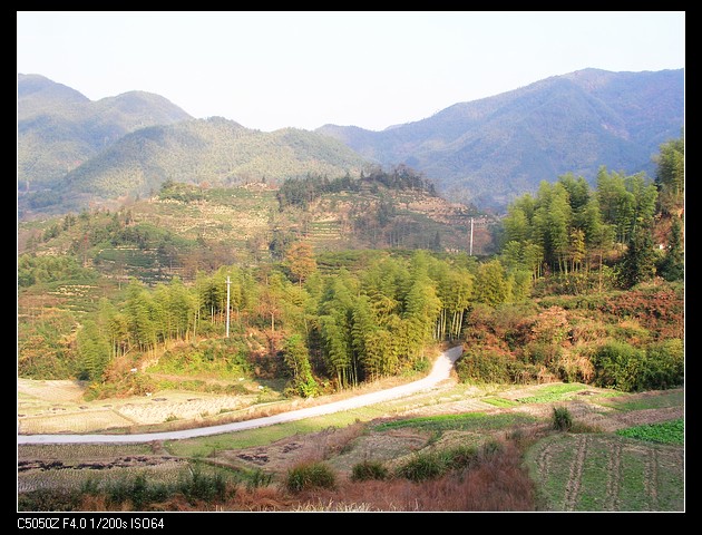 寂静的山路连接着平原