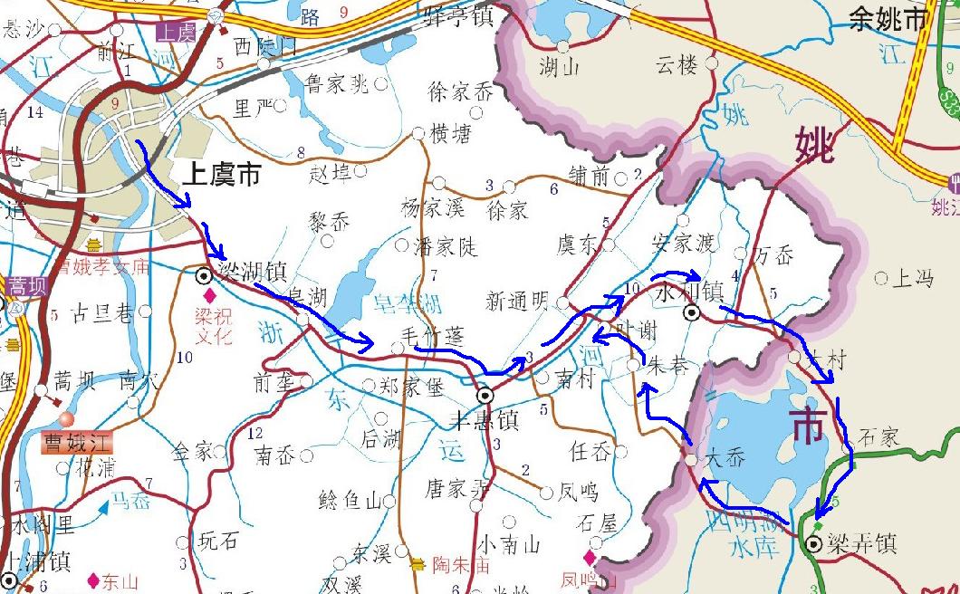 上虞车友的建议线路