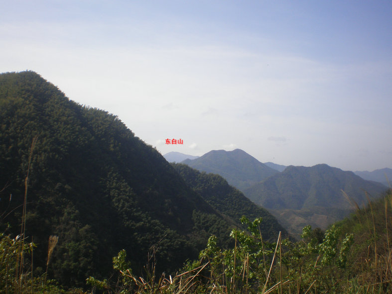 遥望东白山