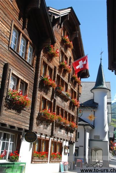 典型的瑞士小城镇建筑