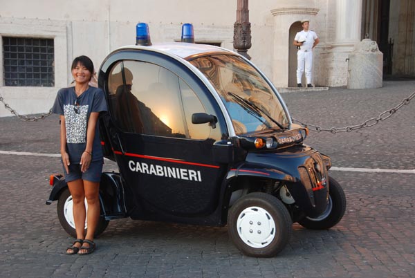 罗马的警车很特别