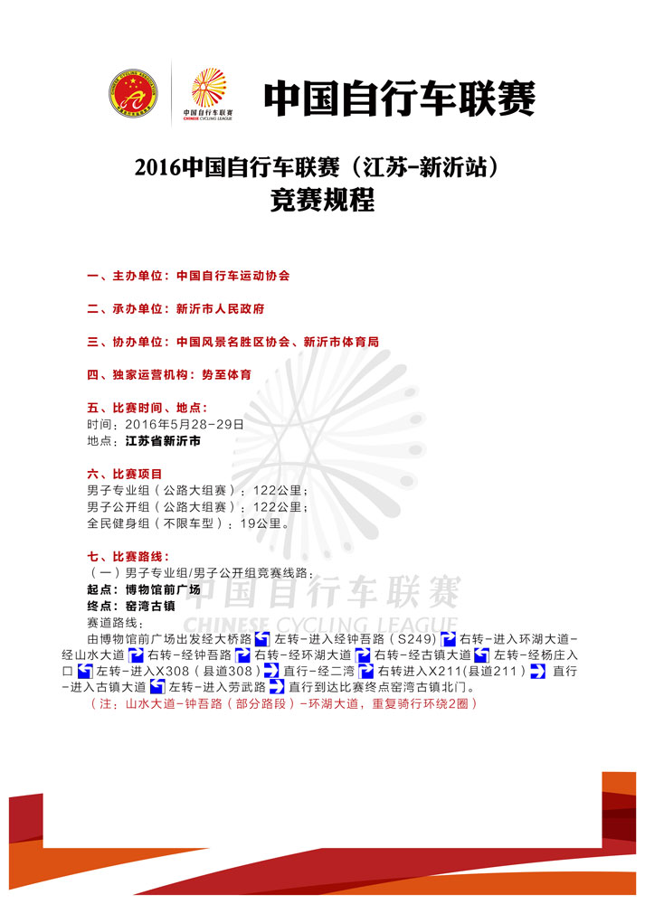 2016中国自行车联赛江苏·新沂站